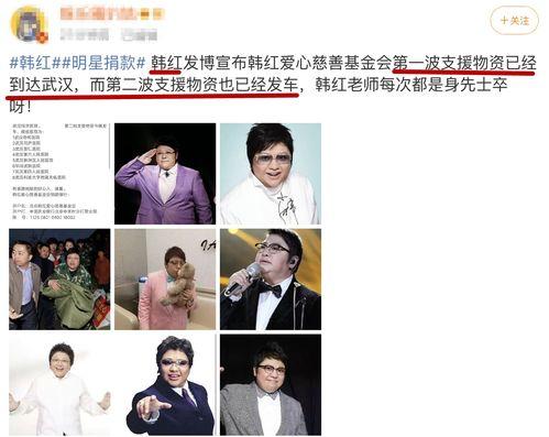 全国明星网红捐款多少,爱心助力，共筑抗疫防线”